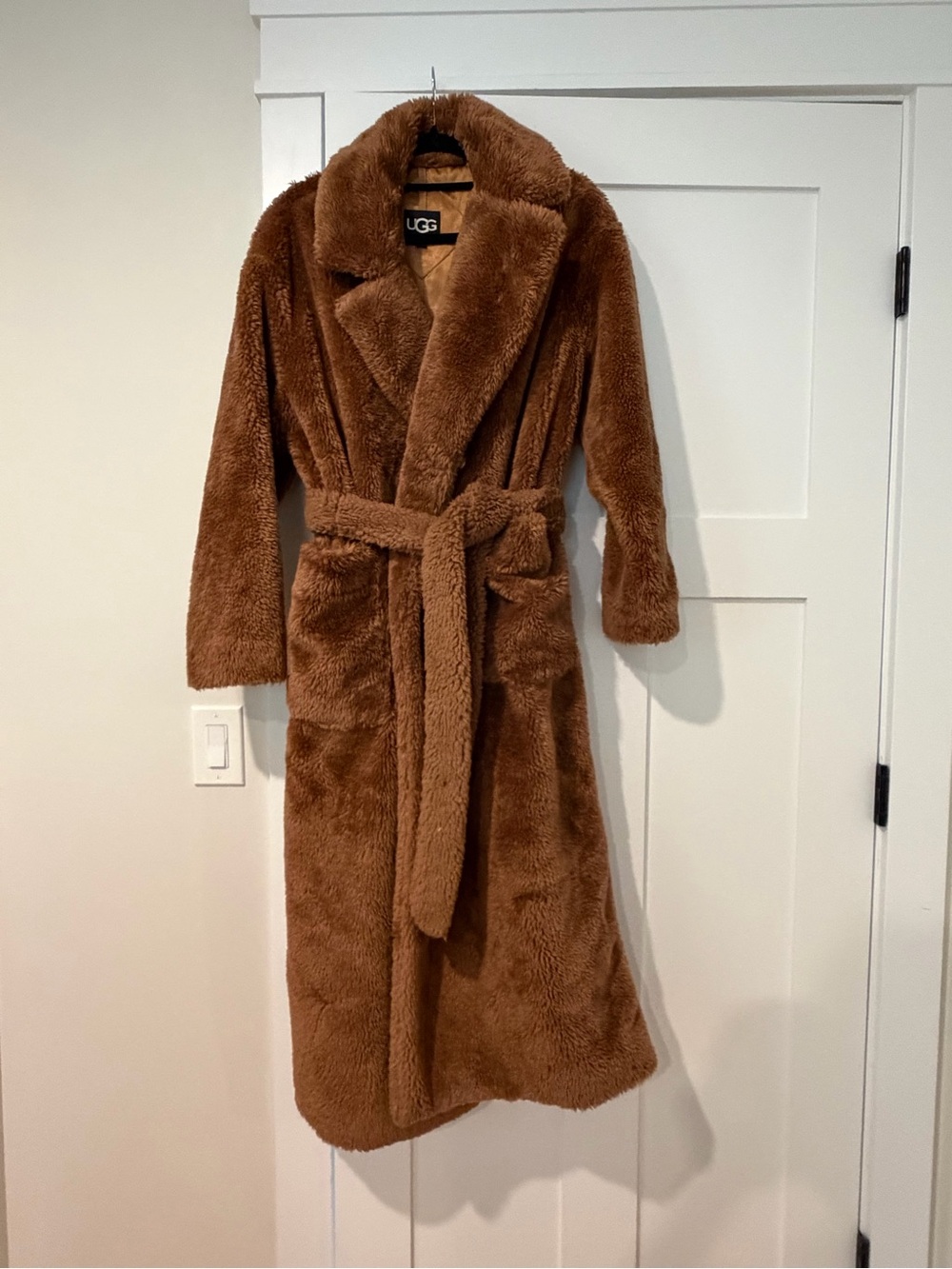 UGG Alesandra Faux Fur Wrap Coat — S/M
